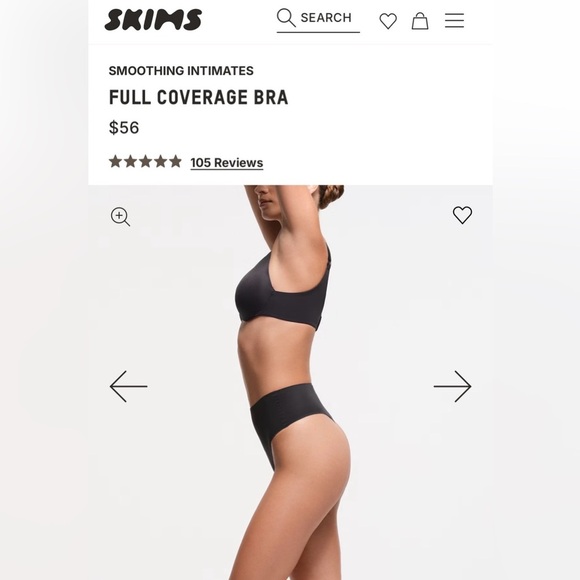 [Skims] NWT Smoothing Full Coverage Lightly Lined Bra - Picture 3 of 7